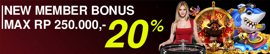 Bonus New Member 20%